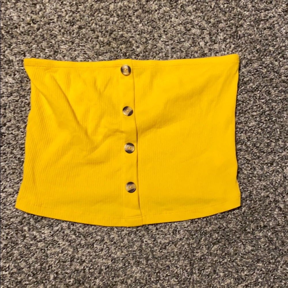 Yellow Tube Top New⚠️